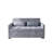 53" Corduroy Convertible Loveseat Sleeper Sofa with Pull-Out Bed, USB & Storage-950396800