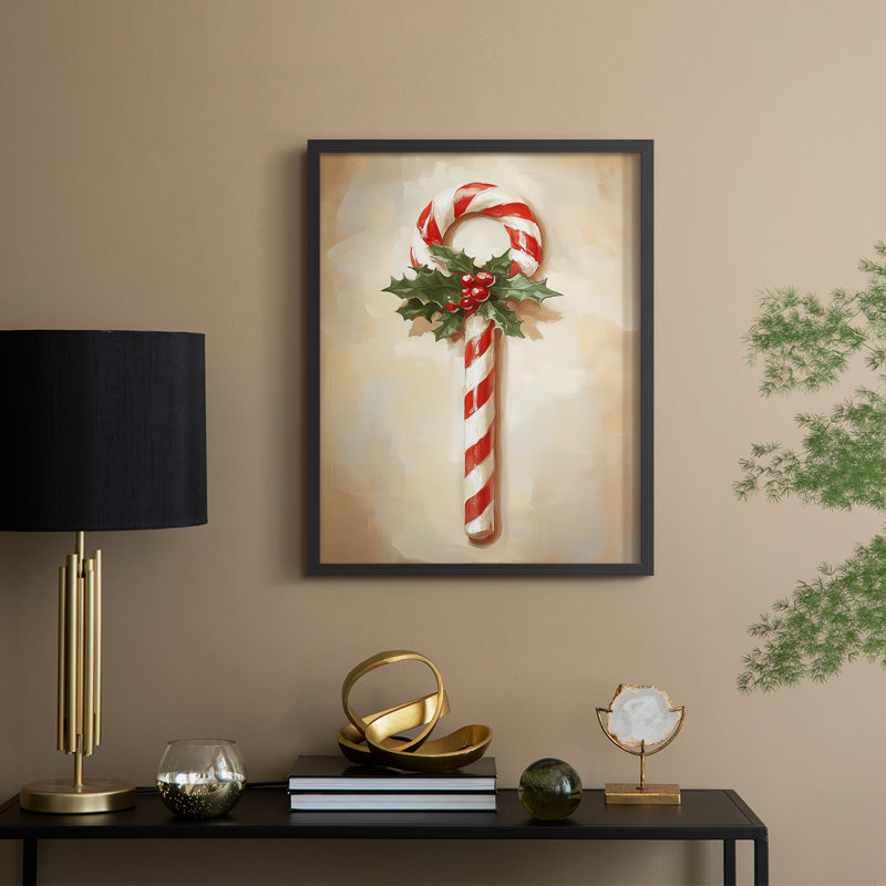 «Christmas Holiday Art», série 2-CCLxxvii, reproduction encadrée - bois massif, H 21 po x l 17 po, Noir, noir, noir, noir