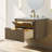 Liljan 30'' Wall-Mounted Single Bathroom Vanity with Engineered Stone Top-97413449