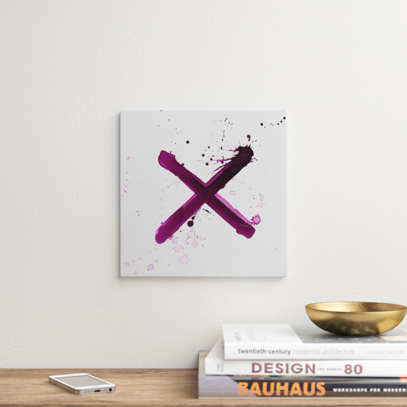 «X's and O's» par Kent Youngstrom - impression sur toile tendue, H 12 po x l 12 po x P 1,5 po