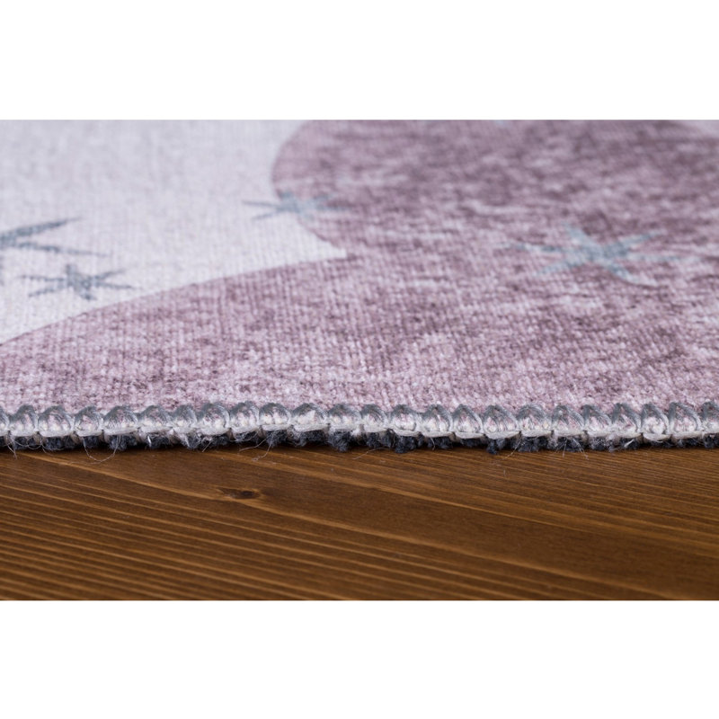 Luxurious Machine Washable Area Rug, 4.9 x 7.5 Feet, 100% Polyester, 1850 g/m², Pile Height: 0.2 inches | Eco-Friendly Recycled Poly Cotton Backing | Perfect for Living Room & Bedroom, Soft and Durable Design