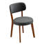 Chaise d'appoint de cuisine rembourrée Mid-Century-1076407097