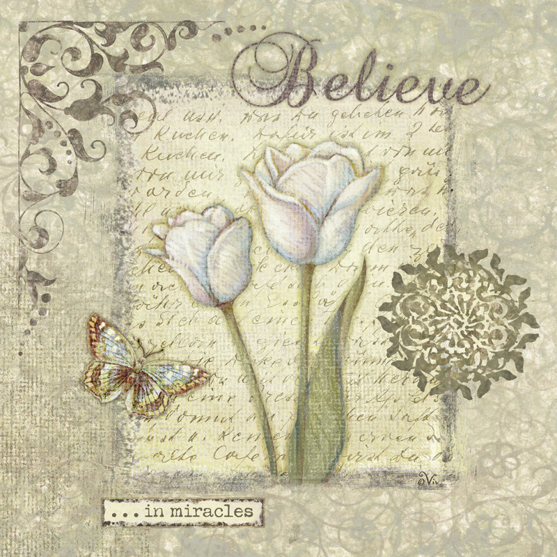 Word Inspiration III by Viv Eisner - Wrapped Canvas Print, 91cm H x 91cm W