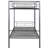 Silver Twin Over Metal Bed Bunk - Construction, Coating, Space Management Method In Stable Structure, Utilization