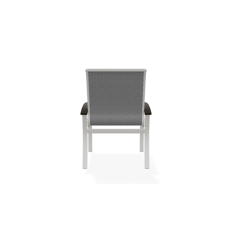 Chaise de patio Askar, Beachwood, Neige texturée, Titane Sunbrella®