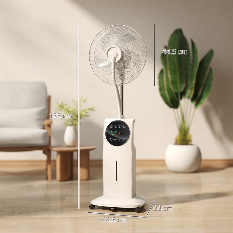 Pedestal Fan with Water Mist Spray