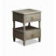 Table de chevet en bois massif French Minimal