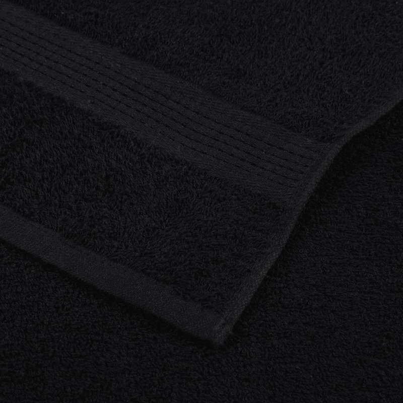 Sanferd 100% Cotton Hand Towel, Black