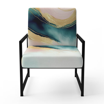 Cullivan - Fauteuil d'appoint rembourré en marbre