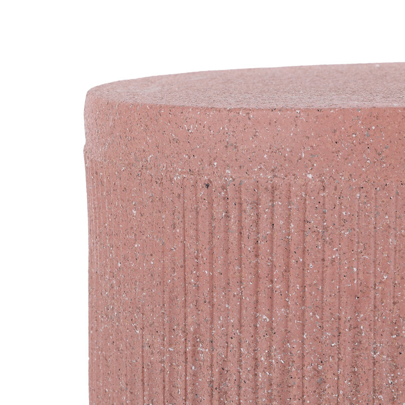 Raluca End Table, Pink Terrazzo