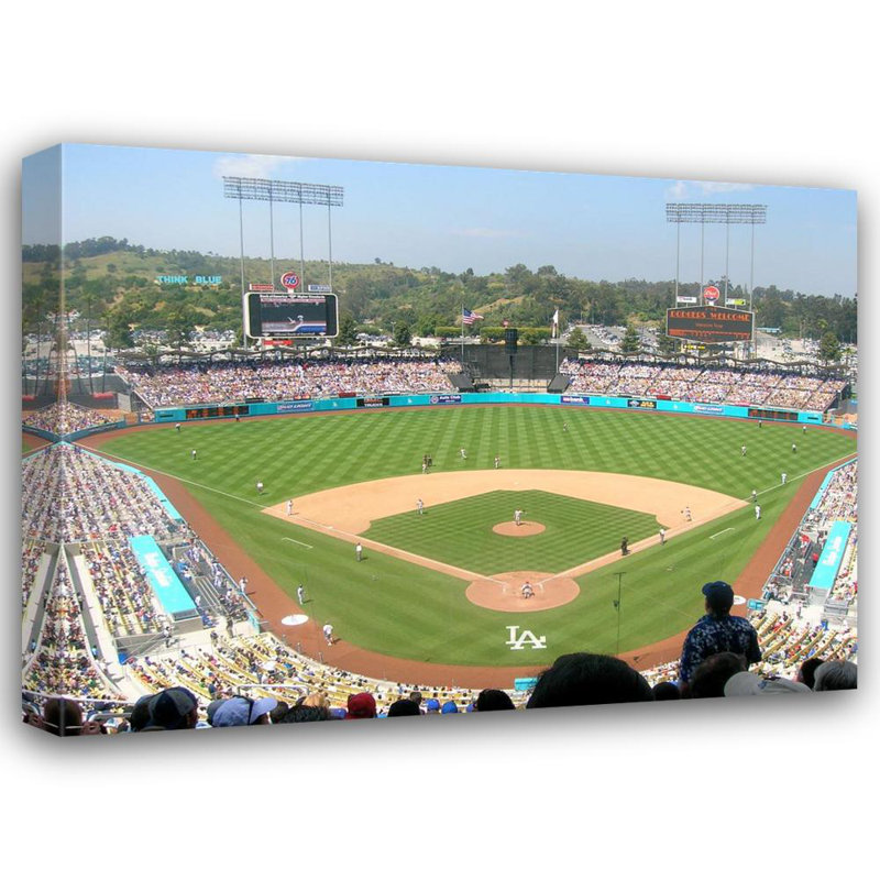 Dodger Stadium, 18" H x 24" W