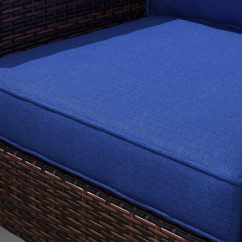 Outdoor 4.75'' Seat / Back Cushion, Dark Blue