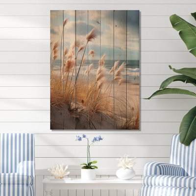 «Beach Photo Coastal Harmony I» sur bois