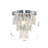 1- Light Modern Glam Chrome Metal Crystal Wall Sconce 
