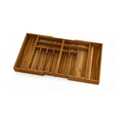 Extra Large Silverware Drawer Organiser, Adjustable Cutlery Tray 7 x 94 x 42 cm