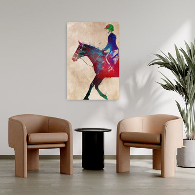Art mural cheval vibrant vibrant