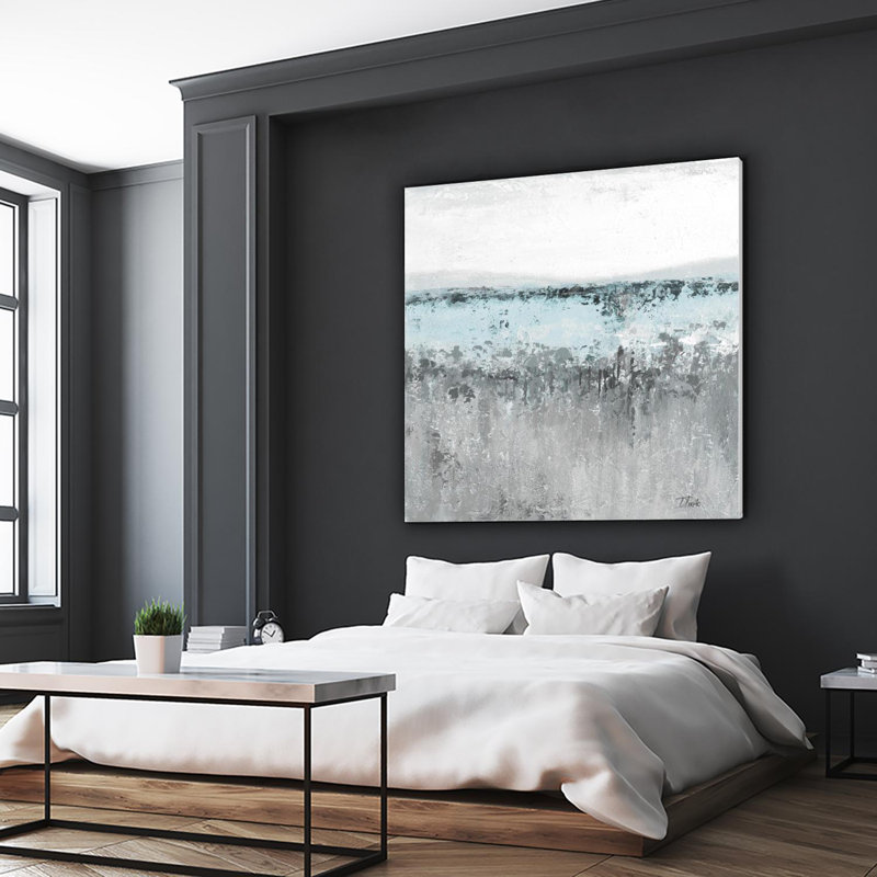 «Antique Silver Contemporary Ii», reproduction d'art sur toile géante 84 po x 84 po, H 54 po x l 54 po x P 1,5 po