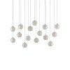 Luminaire suspendu en forme de globe à 15 lumières Finhorn