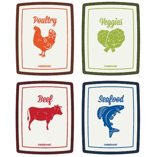 Gorilla Grip 100% BPA-Free Flexible Cutting Boards Set of 5, Durable  Plastic Mats with Food Icons, Dishwasher Safe, Slip Resistant Large Mat for  Meat