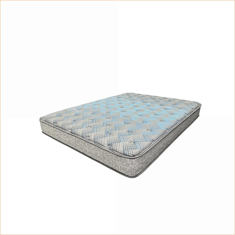 Mattresses | Restonic Comfort Care 2-Sided 9” Medium Foam Core Mattress | Twin XL | Grey+Blue
