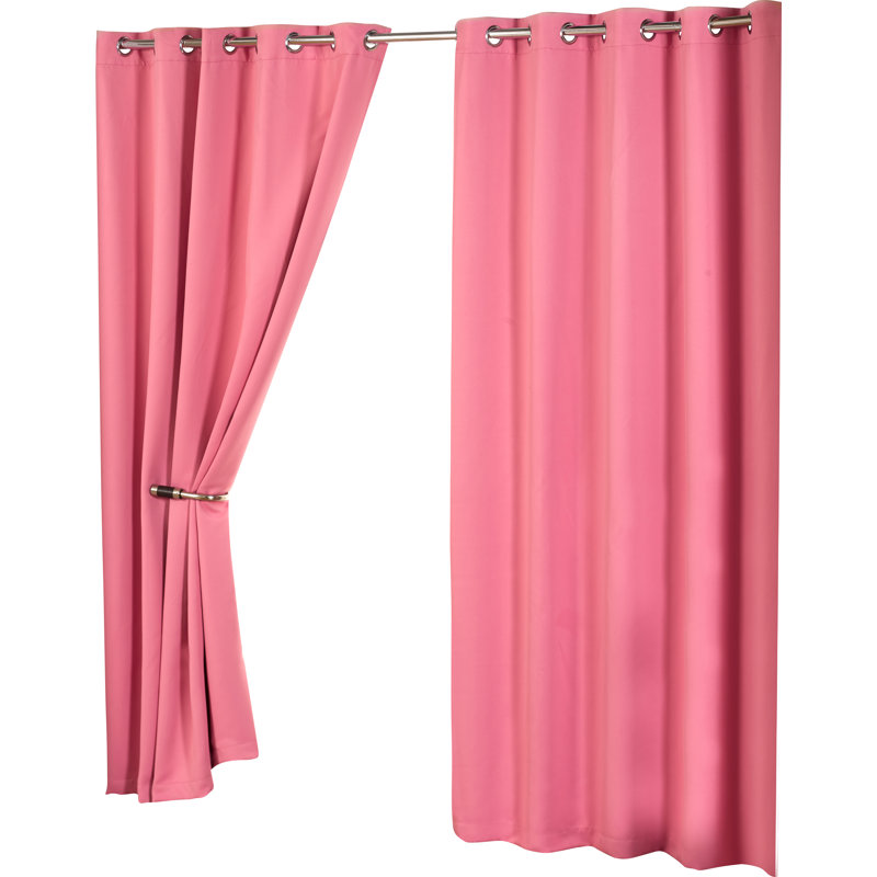 Lloyd Harbor Blackout Curtain, 117 W x 183 D cm, Pink