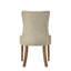 Ensemble de 2 chaises d'appoint en tissu beige et en chêne récupéré Yotam