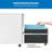 Mount-It Mobile File Pedestal Cabinet with 3 Drawers & Lock, Slim Design Under Desk Storage, White