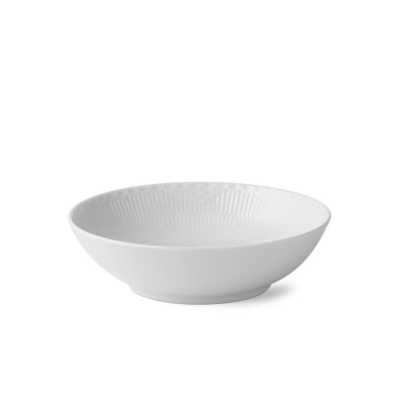 Royal Copenhagen White Fluted Half Lace 37.1954 fl oz. Serving Bowl