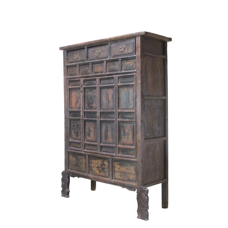 Imperial 16th Century Elm Display Cabinet