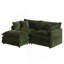 Two-Seater L-Shaped Sectional Sofa With Ottoman For Small Spaces And Ultimate Comfort