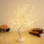 108 lumières de table en forme de bouleau de table DEL Bonsai féerique à piles / USB, fête de mariage, fête, décoration de Noël, blanc chaud