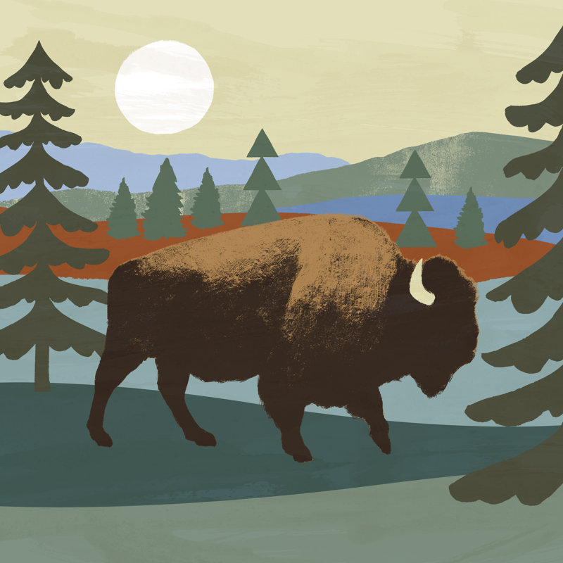 Trailside Animals II by Victoria Barnes - Wrapped Canvas Print, 76cm H x 76cm W x 3.8cm D