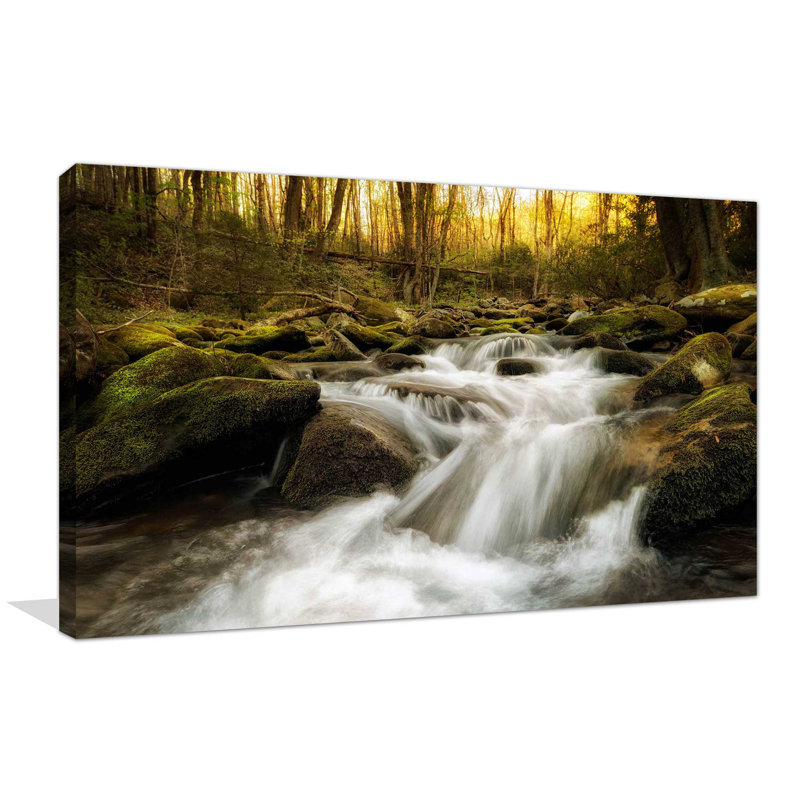 «Roaring Fourche», reproduction de photo, H 18 po x l 30 po x P 1 po, Toile tendue