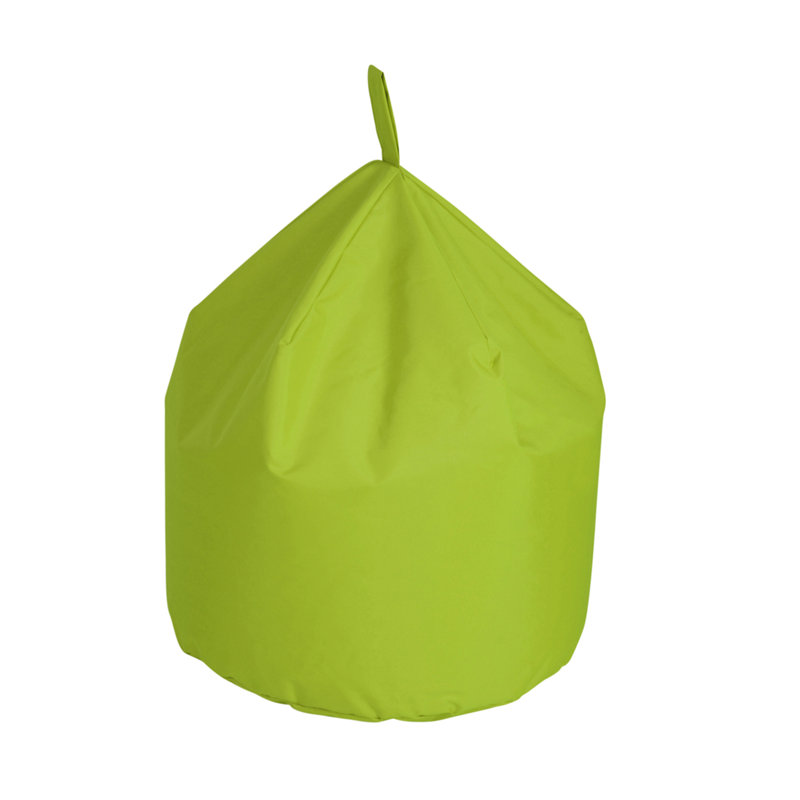 Polyester Outdoor Friendly Refillable Classic Bean Bag, 40 cm H x 50 cm W x 50 cm D, Light Green