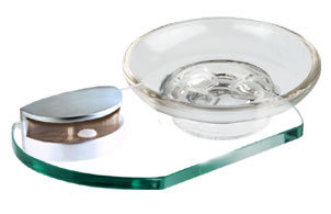 Euro Soap Dish, Satin Nickel