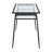 Latonnia Glass Top Metal Base Writing Desk-647189820