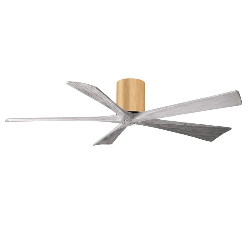 Ventilateur à pales encastré 5 pales Irene, Ton bois de grange, Finition du boîtier du ventilateur, Naturel