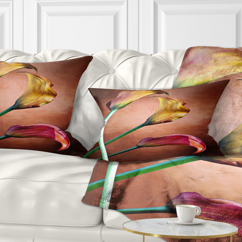 Zantedeschia Aethiopica - Coussin décoratif à imprimé floral