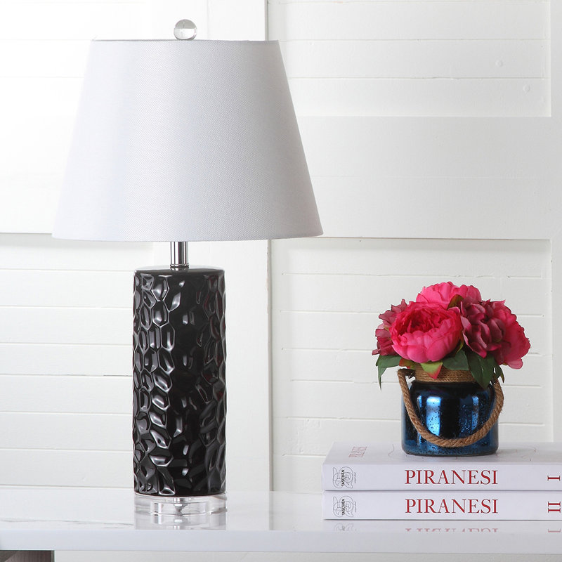 Thora Ceramic Table Lamp, Navy