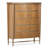 Villa Cherie 5-Drawer Highboy Chest - Caramel-86175794
