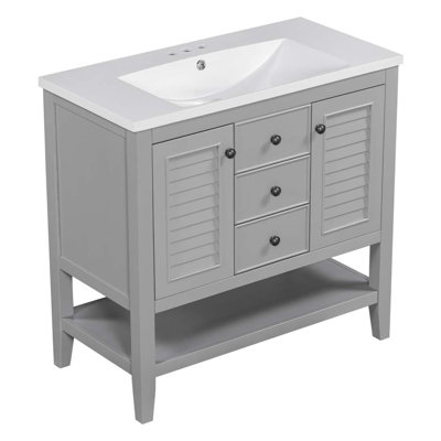 35.98'' Bathroom Vanity with Sink