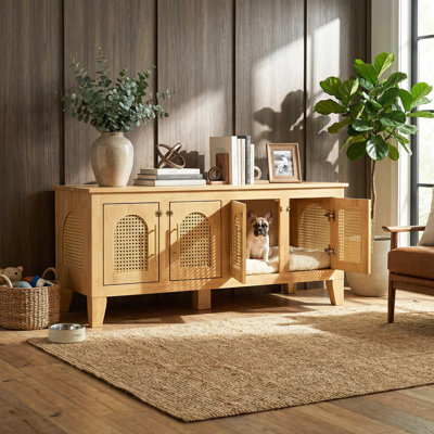 Armoire pour chien en rotin Aldercrest