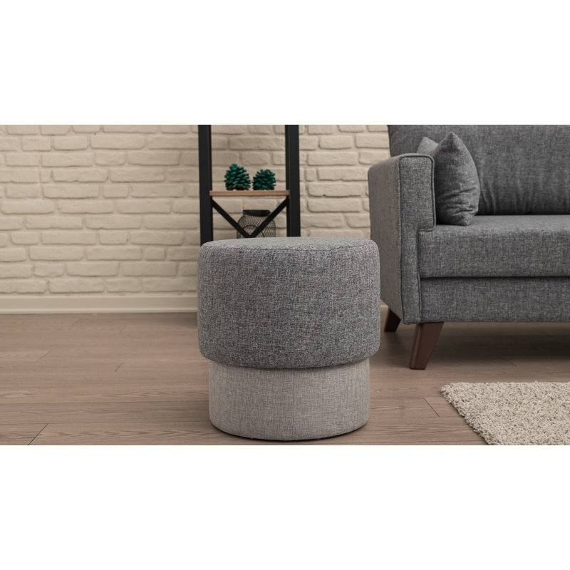 Repose-pieds Karolinka, Mélange de polyester gris
