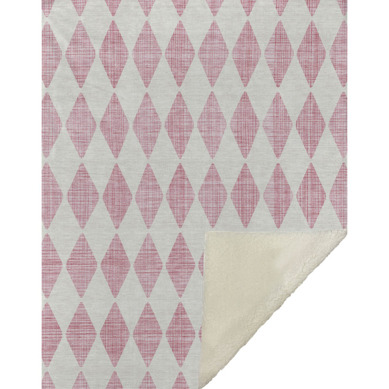 Jeté en sherpa Addison ASB578, Rose