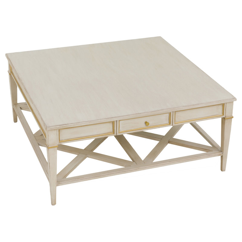 Matteo Cocktail Table, 18" H x 42" W x 42" D, Champagne Mist / Champange Mist