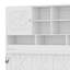 Lit escamotable avec grand espace de rangement et rayures
