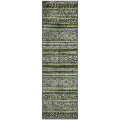 Premium Machine Washable Lampkins AMF1644 Stripes Rug