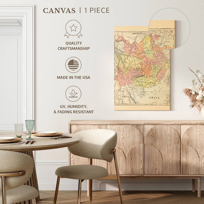 Carte Aliaz de la Chine, H 24 po x l 16 po
