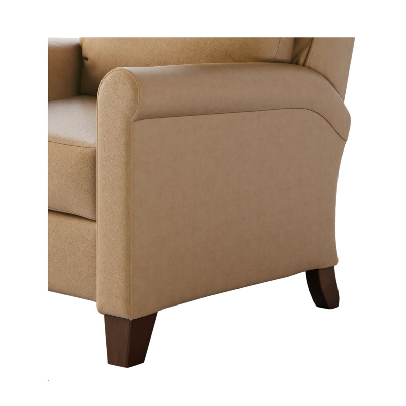 Fauteuil inclinable électrique 33 po de large, Caramel de Milan, Appuie-tête électrique