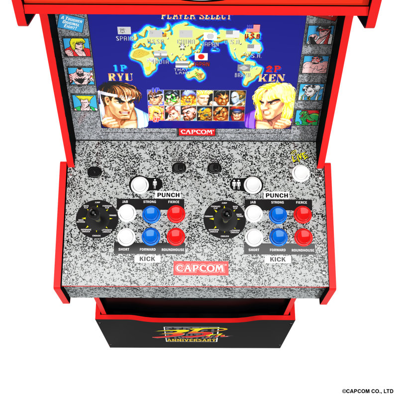 Arcade 1up Capcom Legacy Arcade Game Yoga Flame Edition